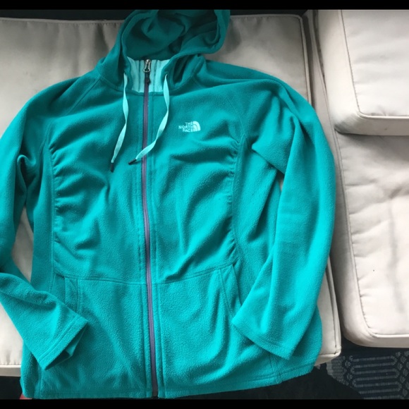 Mezzaluna Fleece Hoodie Turquoise Large 